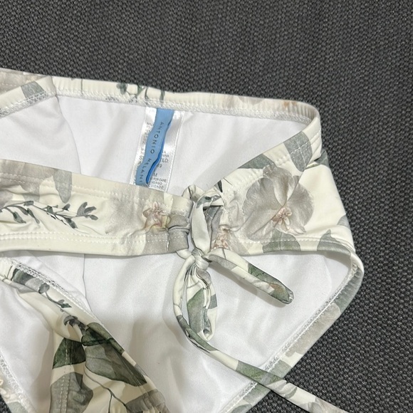 ANTONIO MELANI Floral Bikini Bottom - Green and Cream - Picture 2 of 5